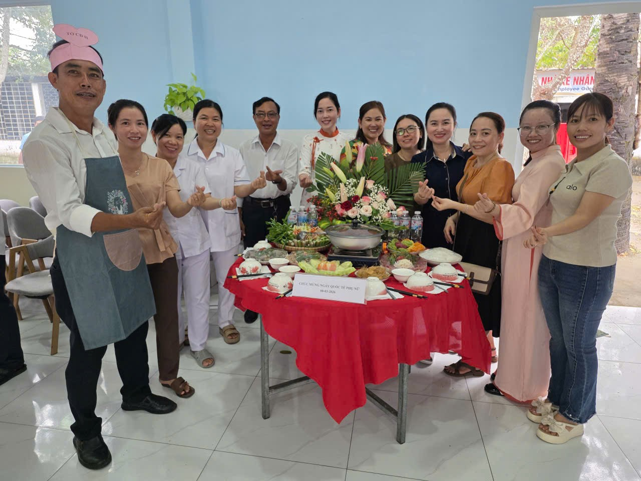 Sôi nổi hội thi nấu ăn chào mừng ngày quốc tế phụ nữ ngày 08 /03 tại Trung tâm Y tế Tịnh Biên